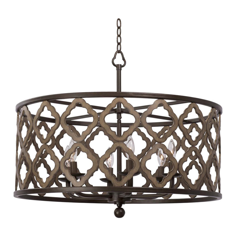 Whittaker 6 LT Brownstone Pendant Kalco