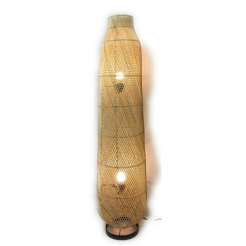 Lampe de plancher fantaisie 59" Bedlington, Naturel