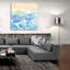  «Morning Surf 1» par Alicia Ludwig, art mural en verre acrylique, 36 po x 36 po