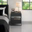 Table de chevet 2 tiroirs Boyd Sleep Pesaro Modern avec station de charge USB et prises de courant, Pesaro-1856781953