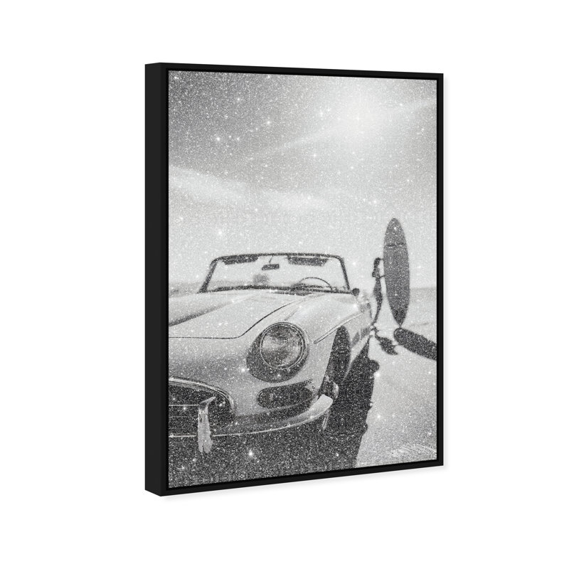 Coast Drift Print by Oliver Gal, 37"H x 55"W, Black Floater Frame