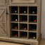 Armoire de bar à liqueur, armoire buffet avec rangement à 2 tiroirs, armoire à vin avec étagères à vin amovibles
