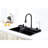 Stainless Steel Dish Sink - Brushed Finish With Drainage Control Knob Kitchen Vegetable In Corrosion Cut-Out Template