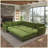 Chenille Upholstered Convertible Sleeper Sofa Bed Green