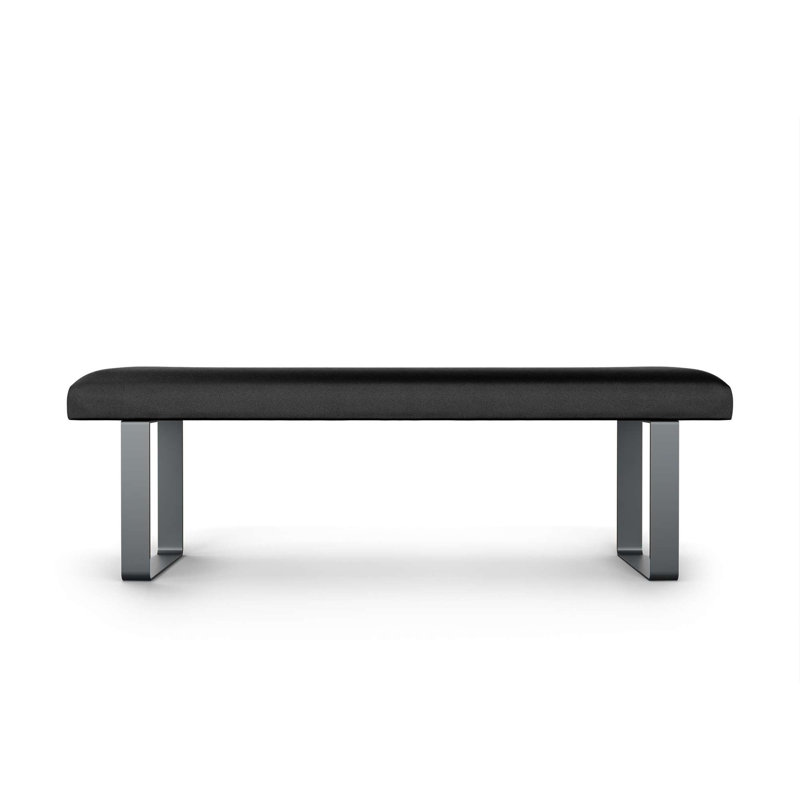 Mylinn Upholstered Bench, Black/Anthracite