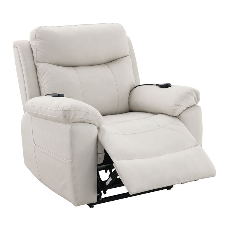 Fauteuil inclinable électrique en microfibre Chriki
