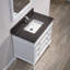 Ensemble de meuble-lavabo de salle de bain simple avec miroir 37 po Briese-27091320