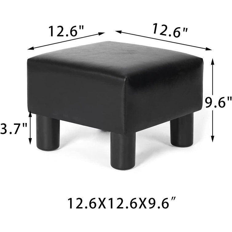 Footrest Foldaway Elevated Foot Stool Under Desk - Adjustable Height Foot  Rest -Rolling Wood Ottoman (Black Plaid)