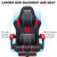 Fauteuil de jeu ergonomique inclinable avec massage et haut-parleurs Bluetooth Inbox-1969086177