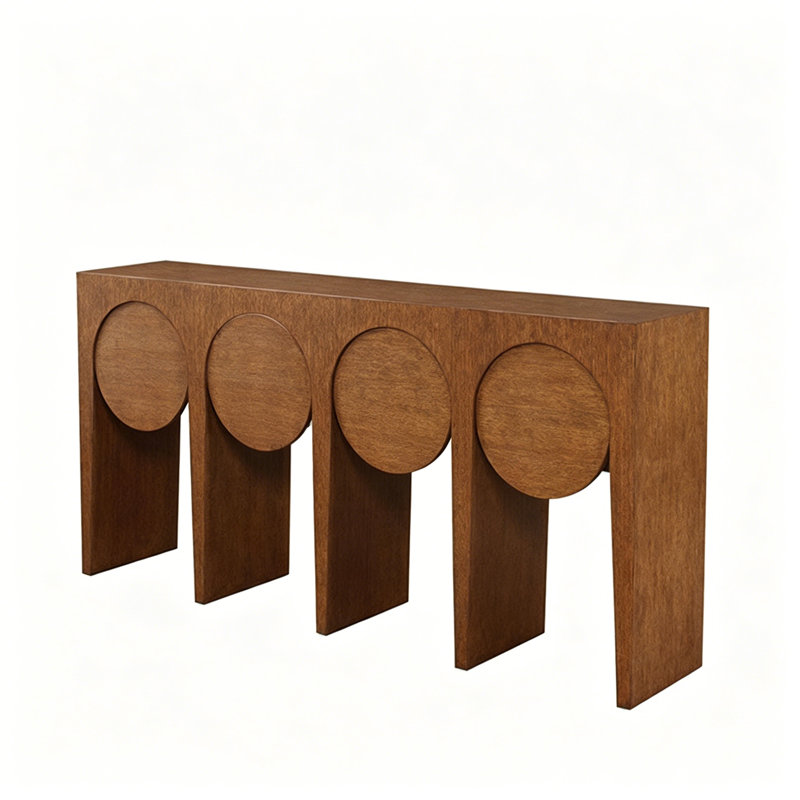 Console Mid-Century moderne, H 33,9 po x l 70,9 po x P 15,7 po