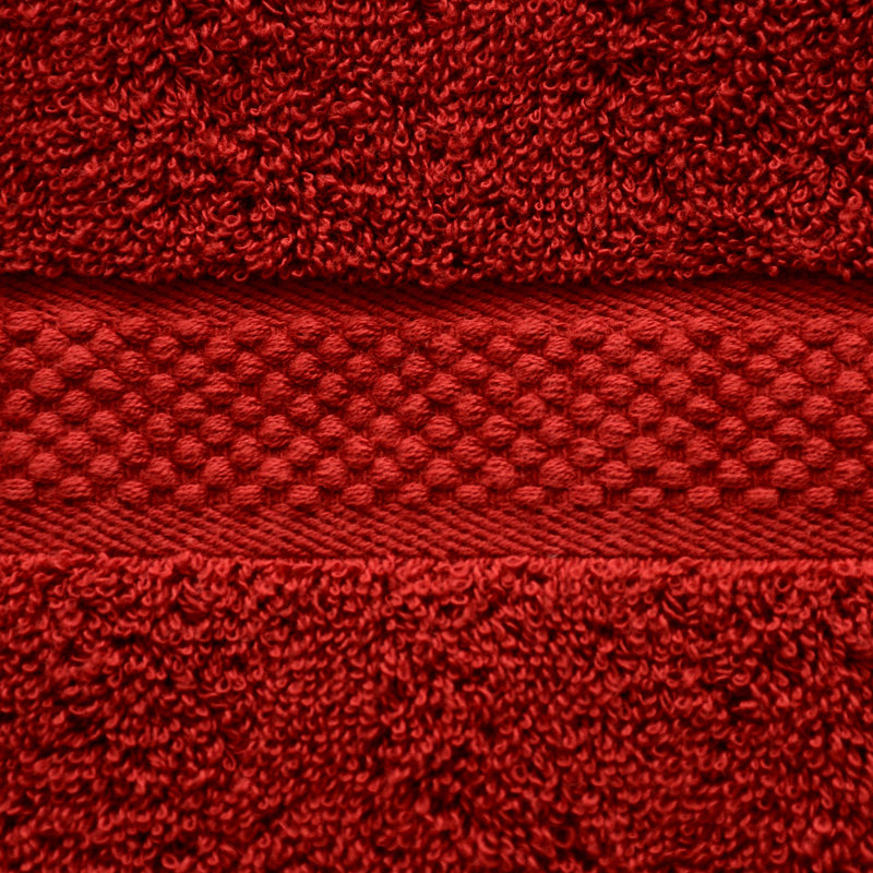Mccay Cotton Midweight Beach Towel, Burgundy