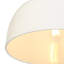 3-Light White Brushed Nickel Dome Pendant For Kitchen Island