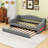 Twin XL Upholstered Daybed with LED Belt and Twin XL Trundle-683045812
