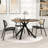 Geraro Round Dining Table with Cross Legs