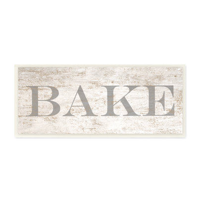 Panneau de cuisine délavé blanc brun clair et gris par Daphne Polselli - impression d'art textuel