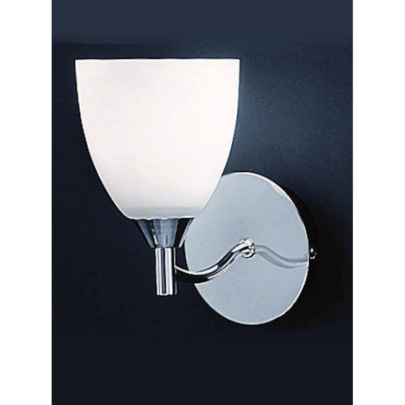 Horatio Armed Sconce, Chrome/White