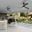 52" Ceiling Fan, Indoor Outdoor Ceiling Fan With Light With Remote Control, Noiseless Reversible Motor, 6 Speed ,3 Colour , For Patio Living Room, Bedroom, Office,Indoor-321494636-321494642