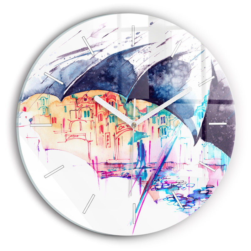 Glass Wall Clock