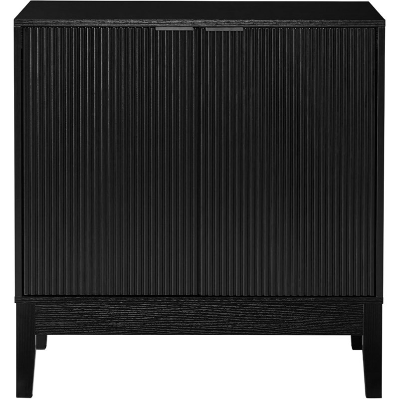Buffet moderne 2 portes avec rangement - noir