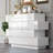 Commode double 8 tiroirs avec surface ultrabrillante-1820104488