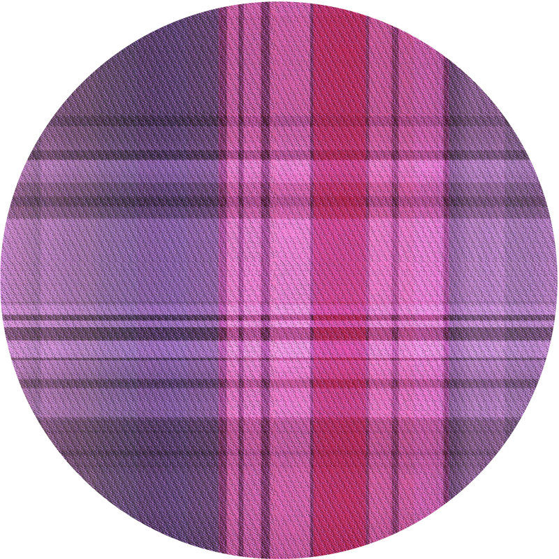 Tapis 100% à motif lavable à la machine 2989 16, Rond 5 pi