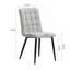 Evart 43cm H Linen Upholstered Side Chair in Gray