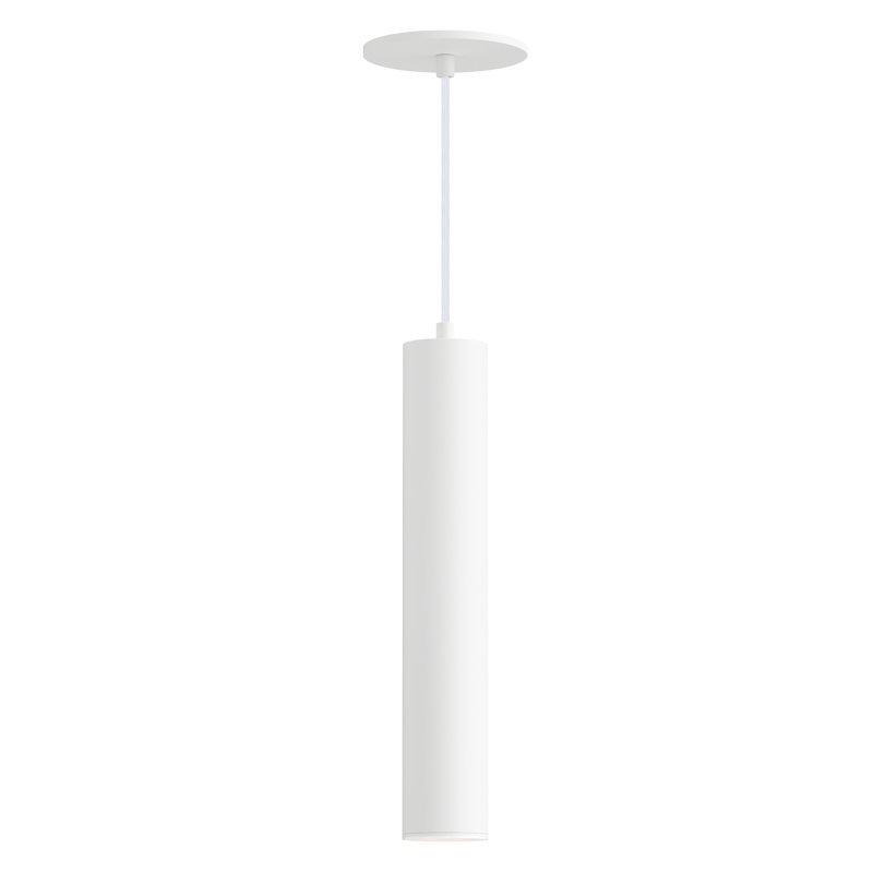 Calibro-Outdoor Pendant, White, 15" H x 2.5" W x 2.5" D