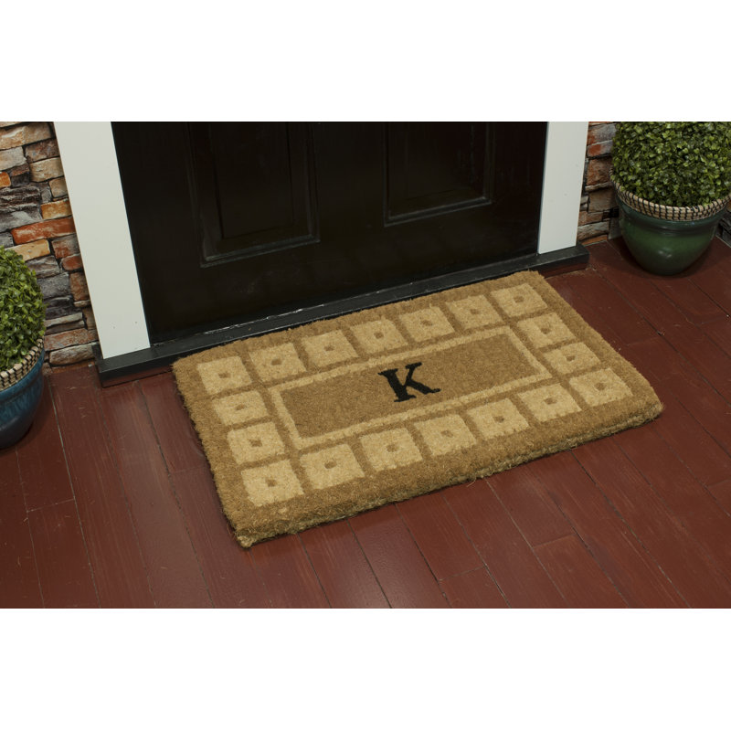 Lynette Geometric Outdoor Doormat, Rectangle 1'6" x 2'6", K