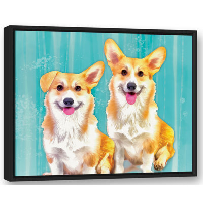 «Corgi Dog Pals Black», impression