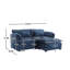 Causeuse de style moderne avec accoudoirs amovibles-2103820438-2103820442