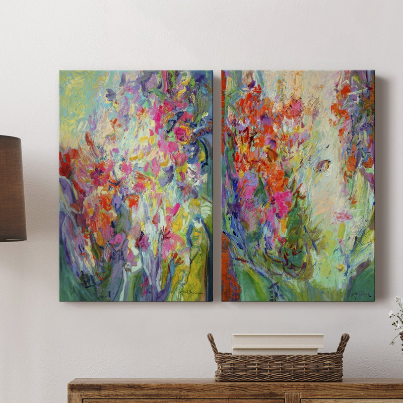 Toile tendue Bold Flourish I-Premium Gallery - prête à être accrochée, H 12 po x l 16 po