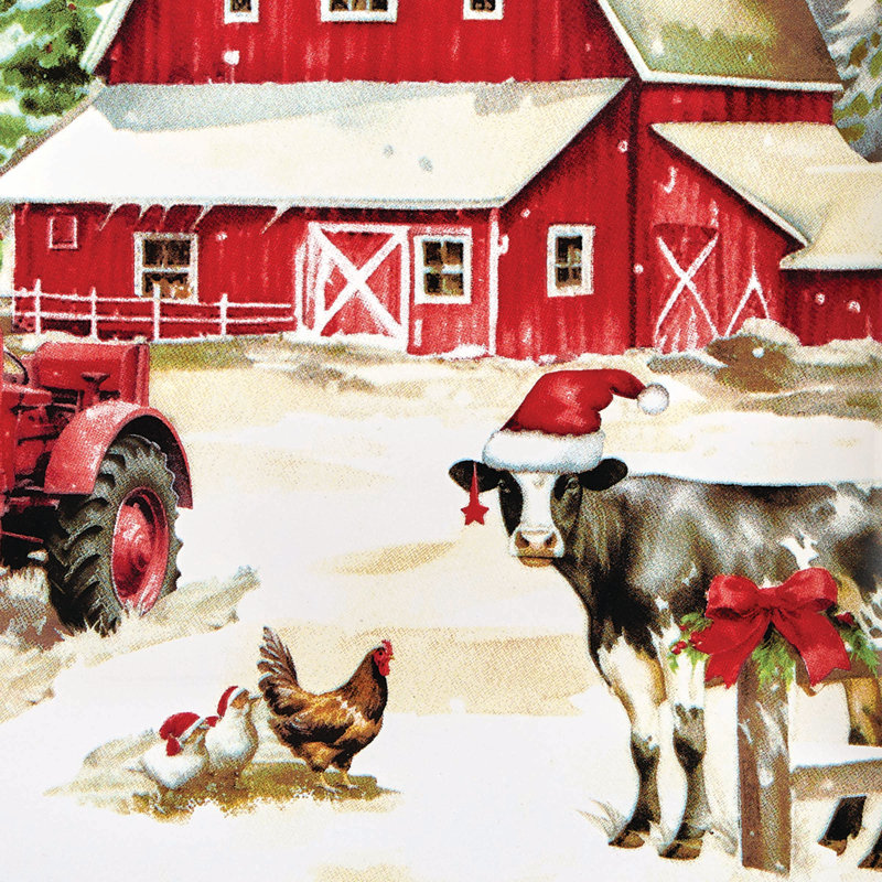 Ensemble de 4 assiettes à dessert Park Designs Christmas At The Farm