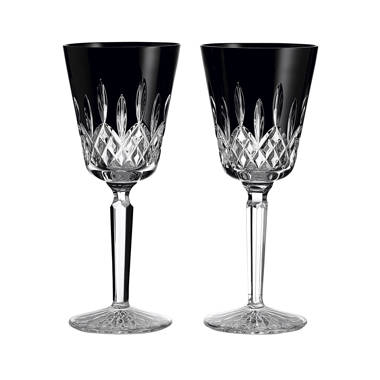 Waterford Crystal Lismore Black Collection Martini Glasses Set of 2