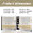 71'' Wall-Mounted Double Bathroom Vanity  With Integrated Composite Top-338061396