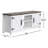 58" Farmhouse TV Stand With Open Storage Shelves And Cabinets For TV Up To 65"-75475351