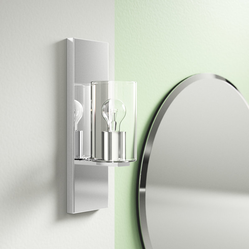 Applique murale 1 lumière Mollie, Chrome poli
