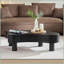 Table basse 42,52 pouces de style moderne et irrégulier pour le salon - peu encombrante, pieds en bois d'hévéa et amp; Assemblage facile-252775991