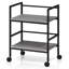 Zaylee 44.7cm W Metal Shelving Unit with Wheels-1675128246