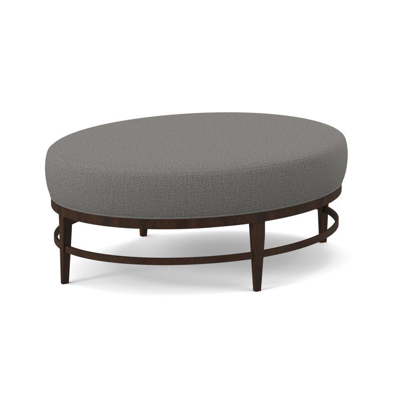 Repose-pieds elliptique, Noyer noir, Kinsley Sky Viscose