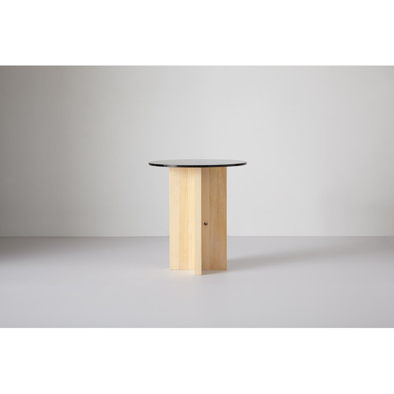 Rugosa Glass End Table
