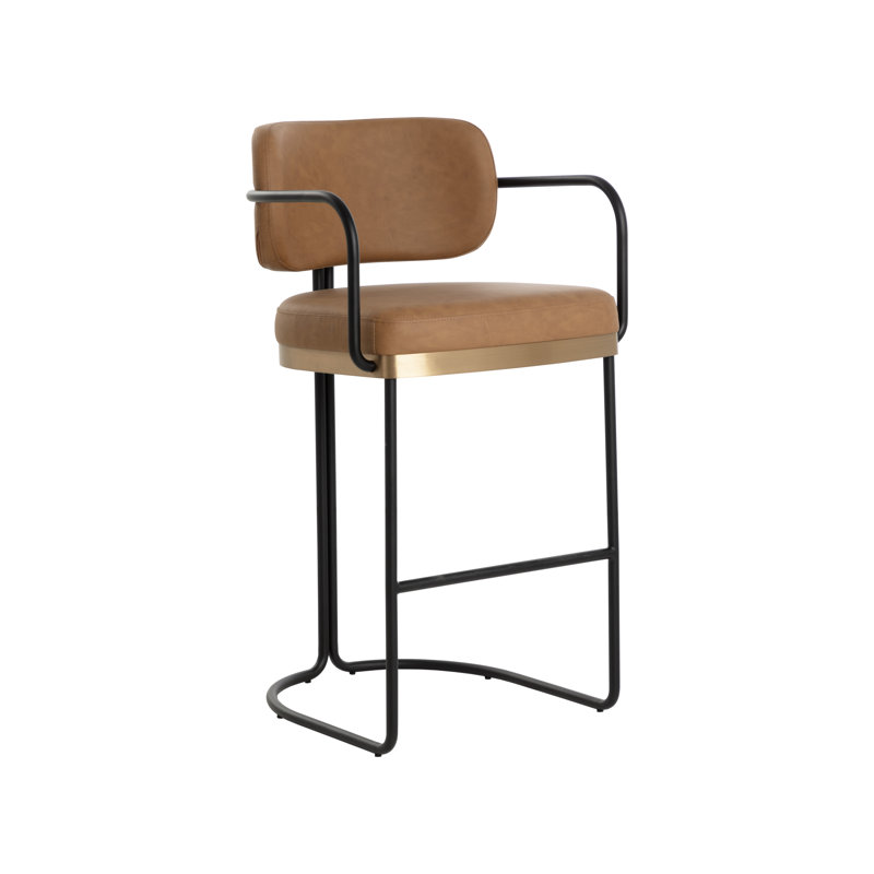 Jalen Barstool - Milliken Cognac, Bar Stool (30” Seat Height)