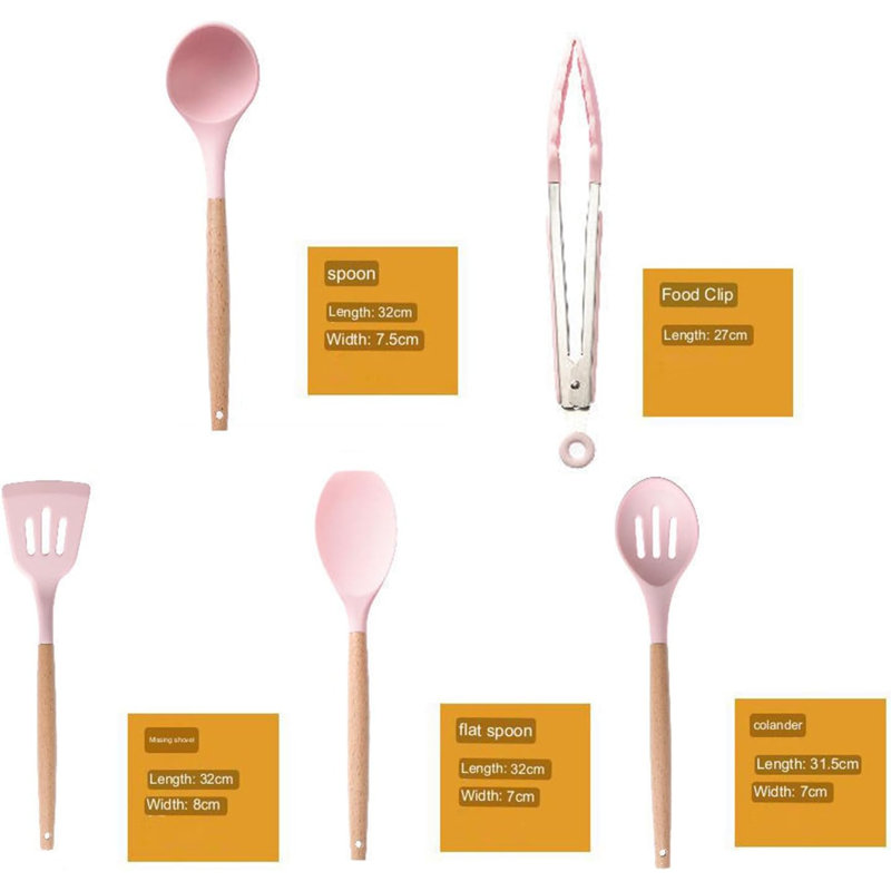 HKFUYULINTECHLIMITED Kitchen Cooking Utensils Set 12 Utensil Set