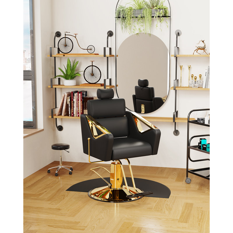 Fauteuil de massage ergonomique en similicuir, Noir