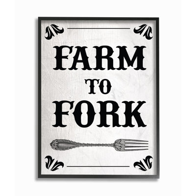 «Black and White Farm To Fork Country», impression