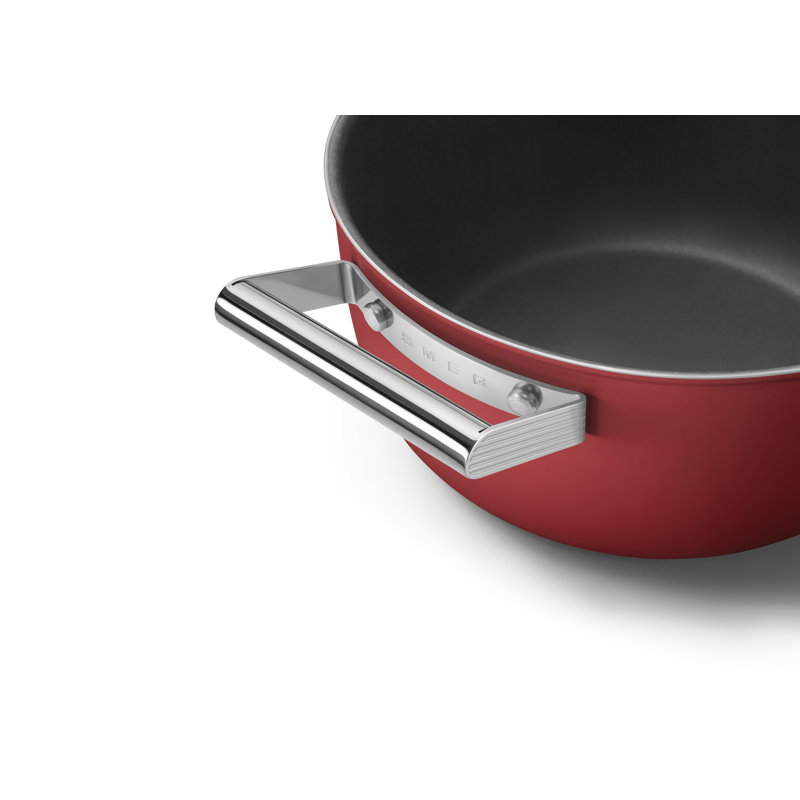 Casserole avec couvercle, 5 pte, Rouge