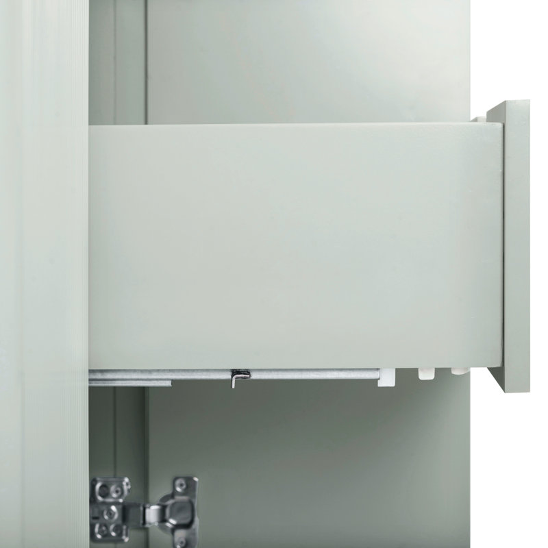 Haley 60 in. Double Sink Bathroom Vanity in Soft Sage with Top, White Quartz