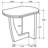 Round Solid Mango Wood Accent Side Table