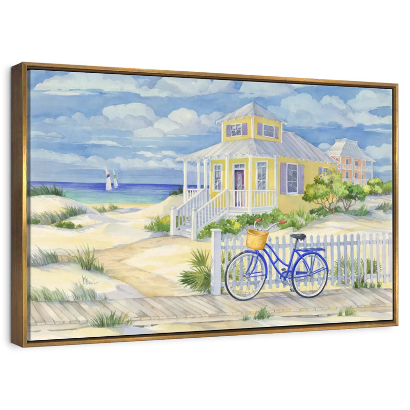 Asuncion Cruiser II, 46" X 31", Floating Frame Gold