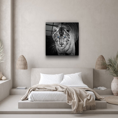 Stunning Decorative Tempered Glass Painting, 19.7 x 19.7 Inches | 100% Tempered Glass, Thickness: 0.16 Inches | UV Printing for Vibrant Colors | Perfect for Home Décor, Living Room or Office Wall Art