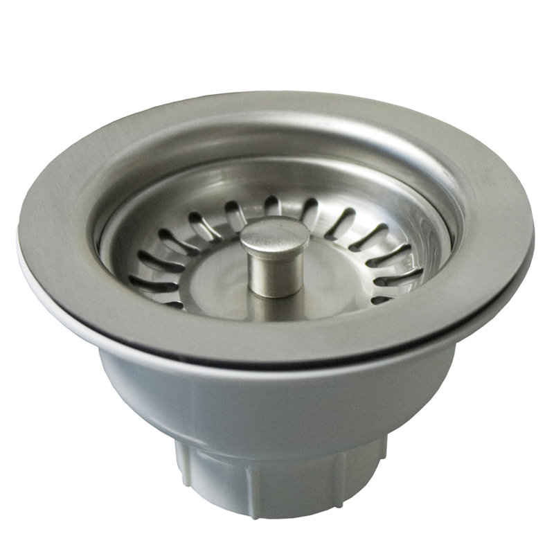 3.5'' Grid Kitchen Sink Drain, Brushed Nickel
